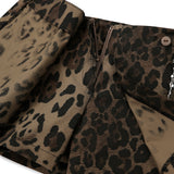 Leopard Skirt with Shorts - BROWN