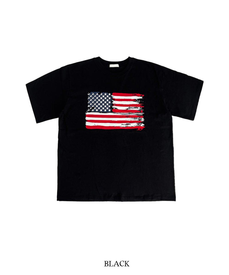 ASCLO Stars And Stripes Box Short Sleeve T Shirt (3color)