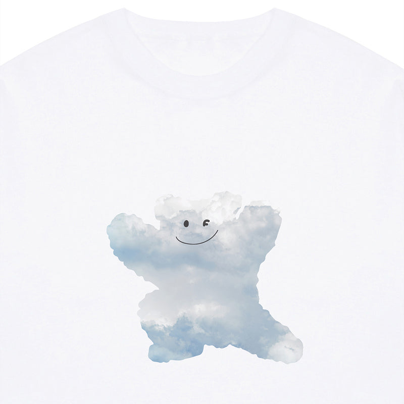 [UNISEX] Big Cloud Bear Smile Short Sleeve T-shirt