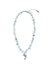 Ocean crisp stone dolphin necklace