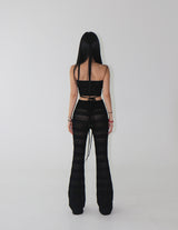 Teethuca Lace See-Through Bootcut Pants