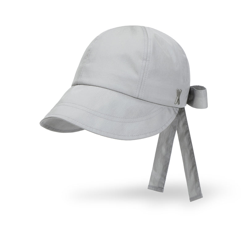 VA Stud Ribbon Bonnet Hat / Gray