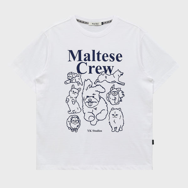 Maltese crew line graphic half sleeve T-shirt