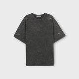 3 TAP Washed Rivet Short Sleeve T Shirt (2color)