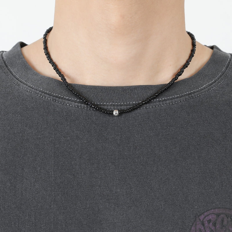 BALL POINT BLACK NECKLACE