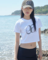 HOLIDAY CROPPED T-SHIRT / WHITE