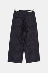 Shad non-fade wide denim pants