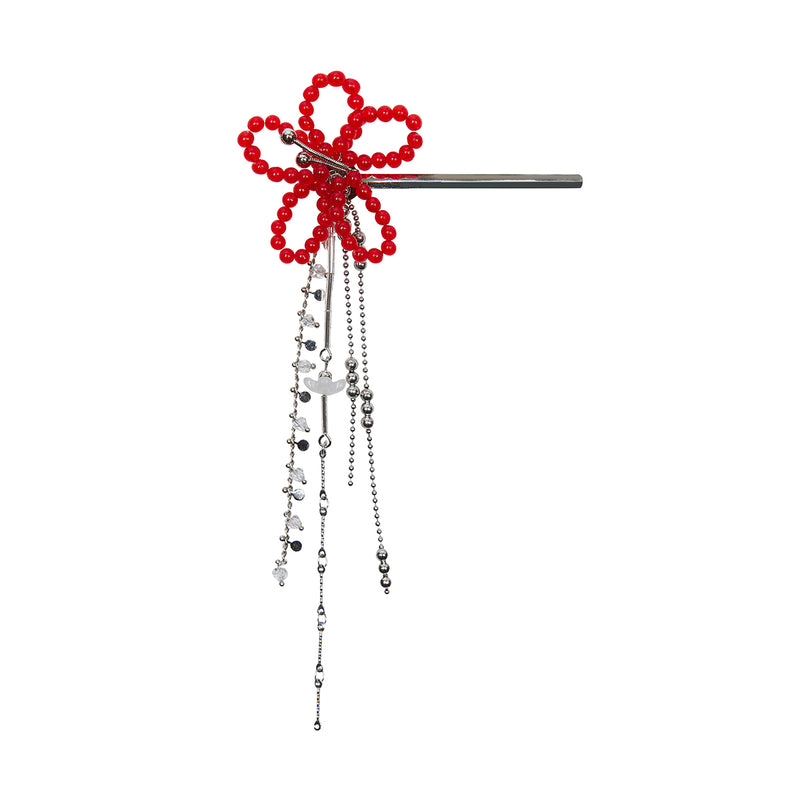 BE FLOWER HAIR PIN (RED)