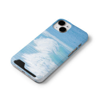 [Matte Card] Light Blue Crushing Waves Phone Case
