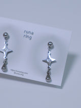 All surgical steel water drop point earrings