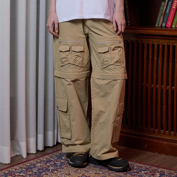 Multi pocket utility detachable pants