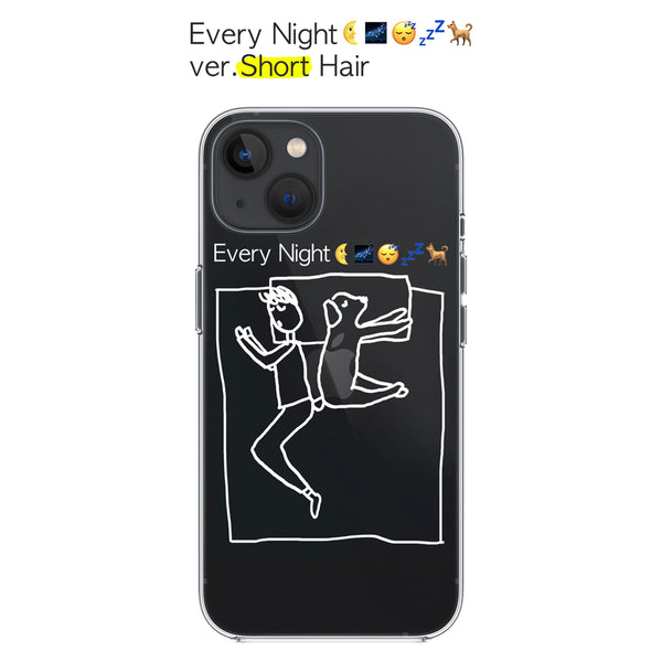 Every Night Iphone Case (White) Ver. Short Hair