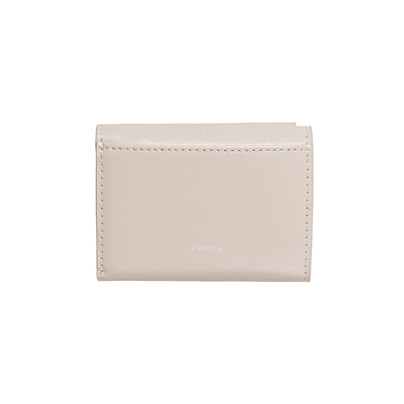 DOT Pocket 3-layer Half Wallet Coin Money Card Wallet warm gray