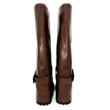 Leg warmers folding buckle leather belt long boots (2 colors)