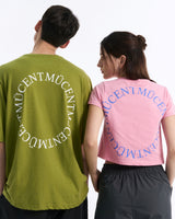 シグネチャーアークバックロゴTシャツ (Pink, Olive)