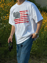 ASCLO 星条旗 ボックス半袖Tシャツ（3色）