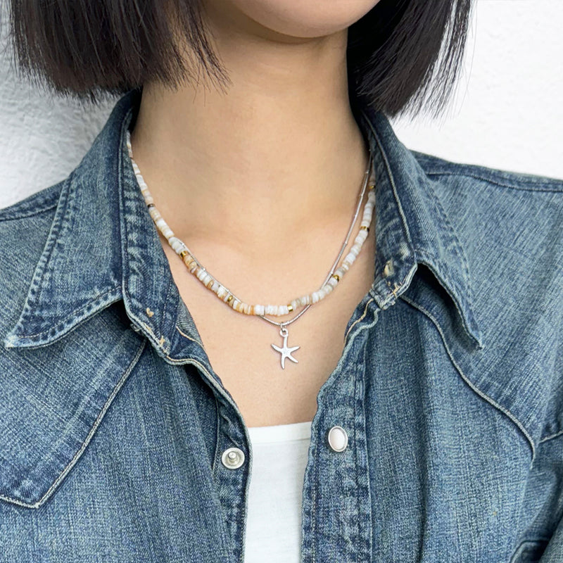 starfish ocean chain necklace