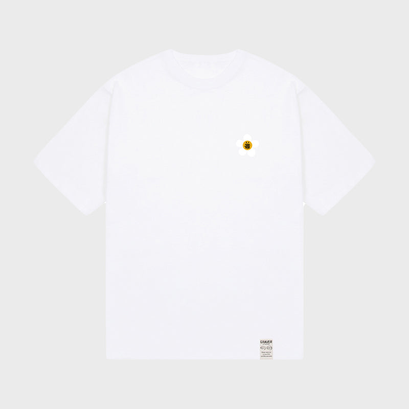 [UNISEX] TYL スモールフラワードットスマイル半袖Tシャツ