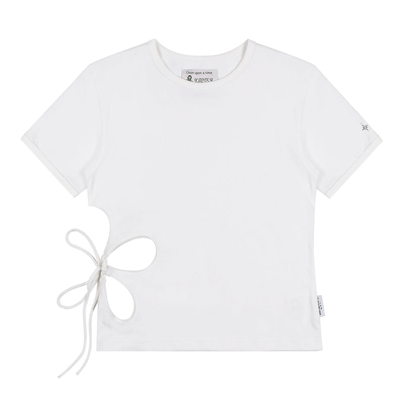 WXT600 フラワーホール半袖Tシャツ(WHITE)