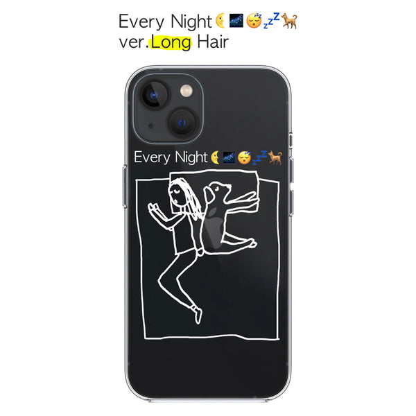 Every Night Iphone Case (White) Ver. Long Hair