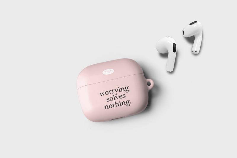 holiday airpods case (baby pink)