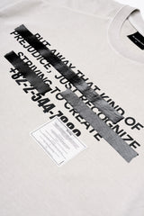 BBD 隠しスローガン ピグメント Tシャツ (サンド)