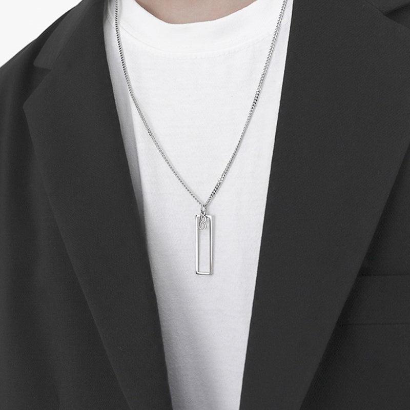 a men's chain necklace_CLEF B-CLIP STICK NEC