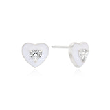 sky heart cubic earring