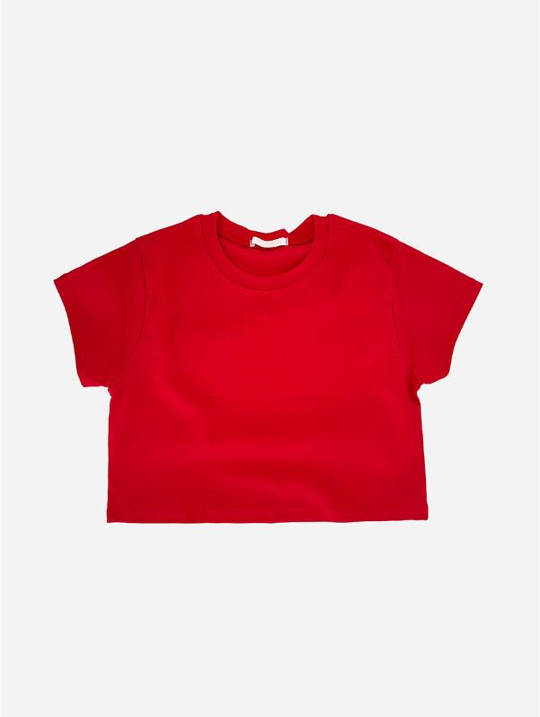 Mulcuffle Crop Short-Sleeved T-Shirt (4 colors)