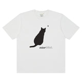 'NABI & CAT' ショートスリーブTシャツ White