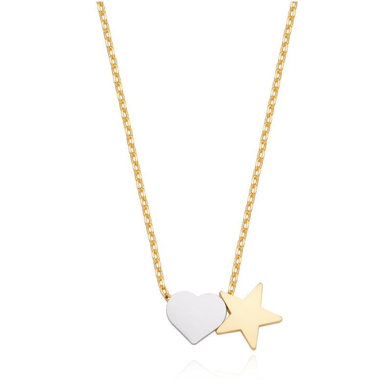 heart with star necklace