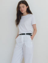 Basic Cotton T-shirt - Ivory