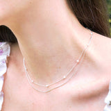 romance pearl layered necklace