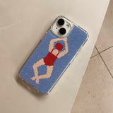 SWIMMER HARD JELL CASE_WOMAN(RED)