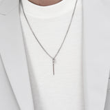 Men's Stick Bar Necklace Chain_CLEF MINI COS NEC