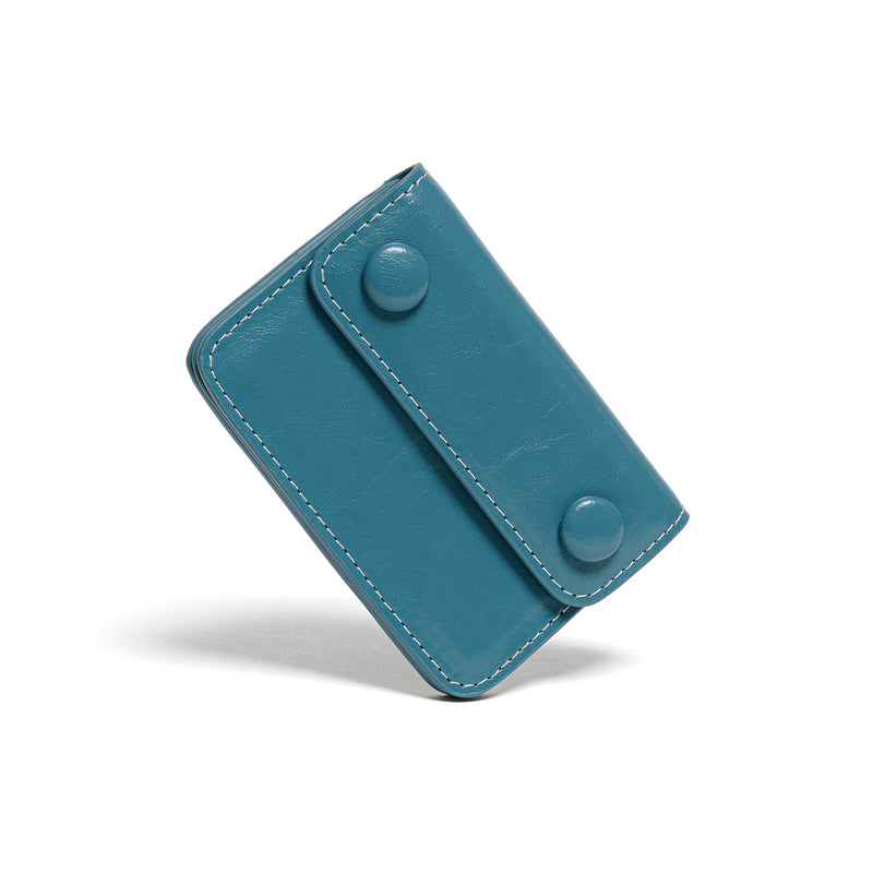DOT Accordion Coin & Card Wallets dusty blue