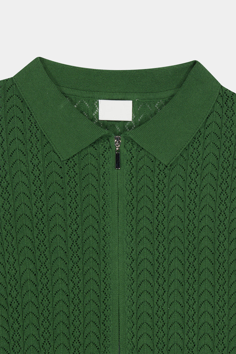 OWN Leaf Long Sleeve Knitwear Zip-Up (3 colors)