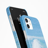 [Glossy] Light Blue Crushing Waves Phone Case