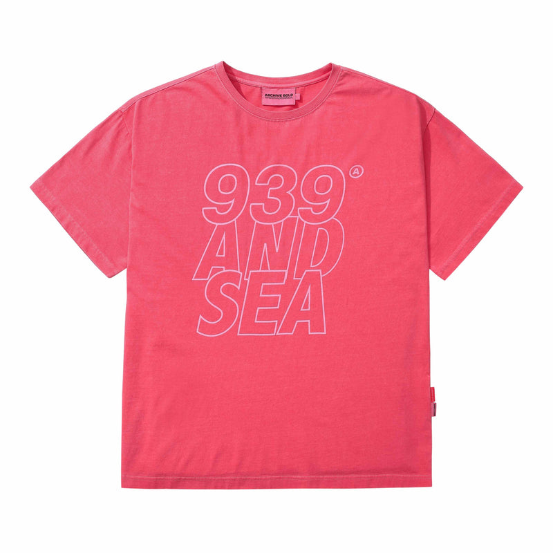 AB X WIND AND SEA T-SHIRTS (PINK)