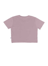 HOLIDAY CROPPED T-SHIRT / PALE-PUPLE