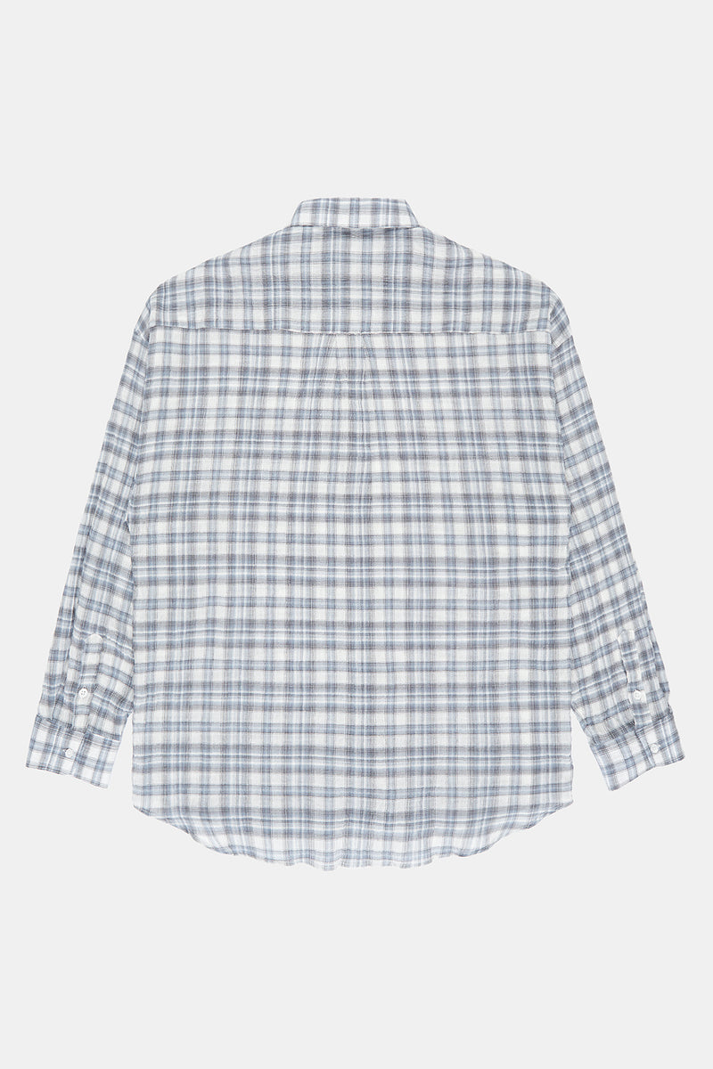 Origin linen over check shirt