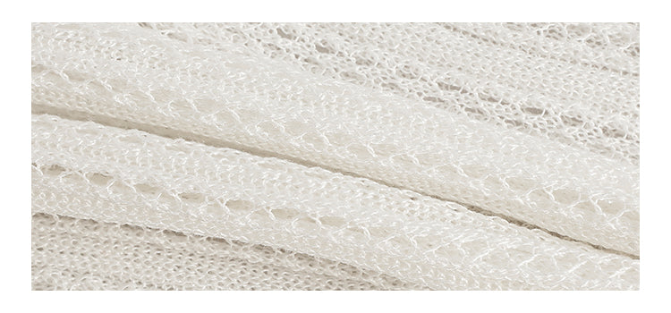 lace split knit sleeveless top