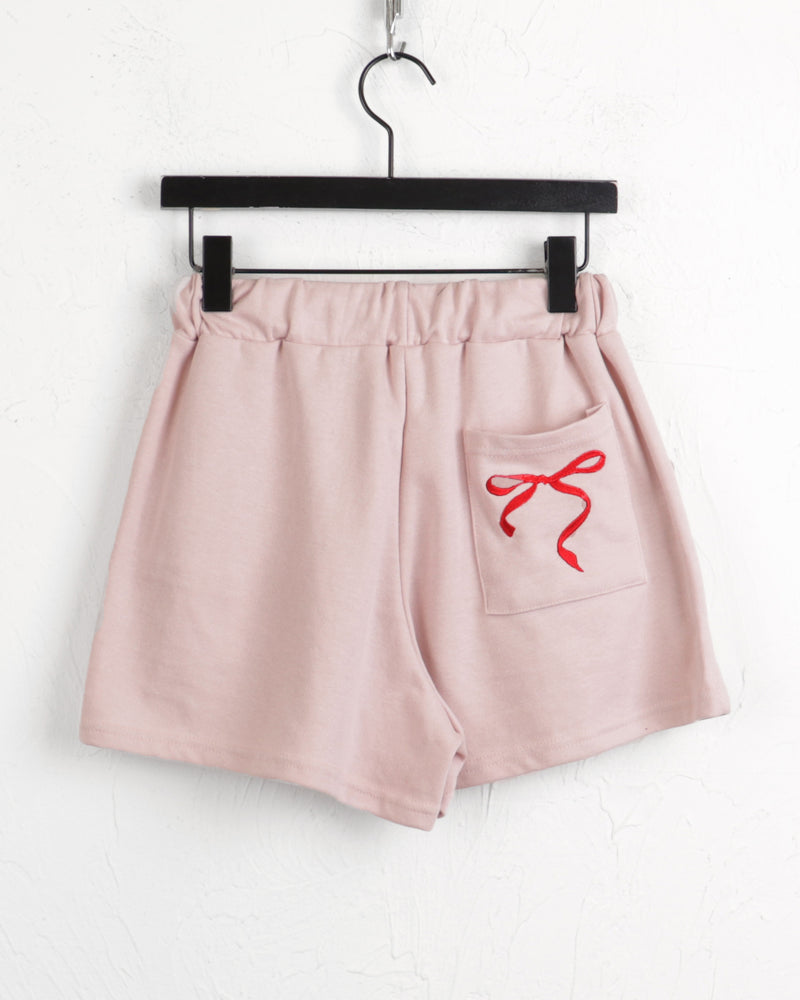 Fuco ribbon embroidery shorts short pants