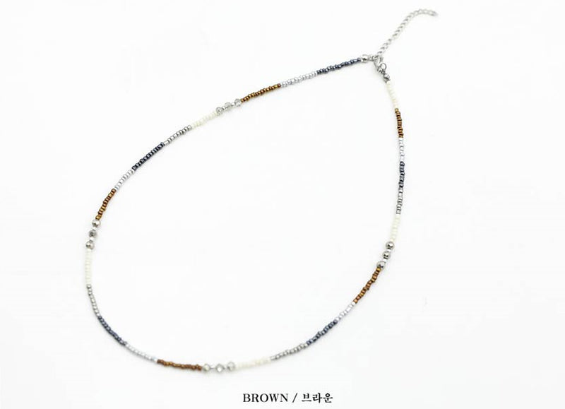 No.0774 color beads necklace