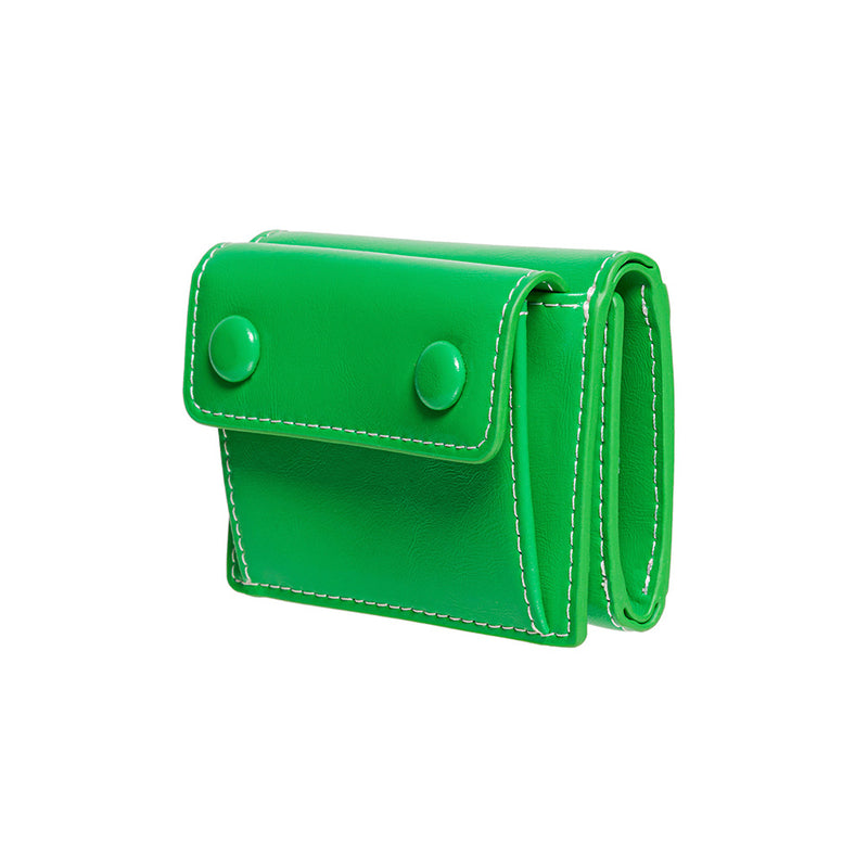 DOT Pocket 3-layer Half Wallet Coin Money Card Wallet green