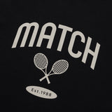 TENNIS MATCH T-SHIRT - BLACK