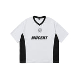 SOCCER UNIFORM FOOTBALL T(Black, White)