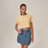 Samar Crop T-Shirt Yellow