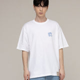 [UNISEX]スモールリネンベアスマイルショートスリーブTシャツ