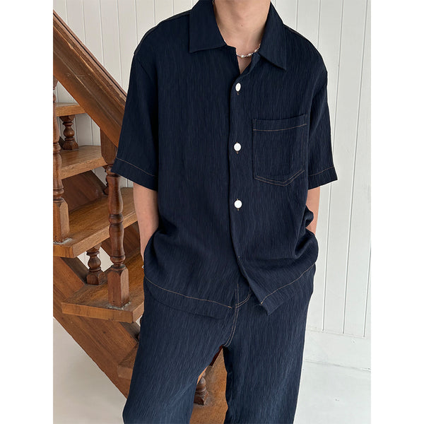 [S/S] Denim pleats pocket shirts (2color)